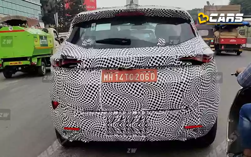 Tata harrier facelift spied with new face and adas